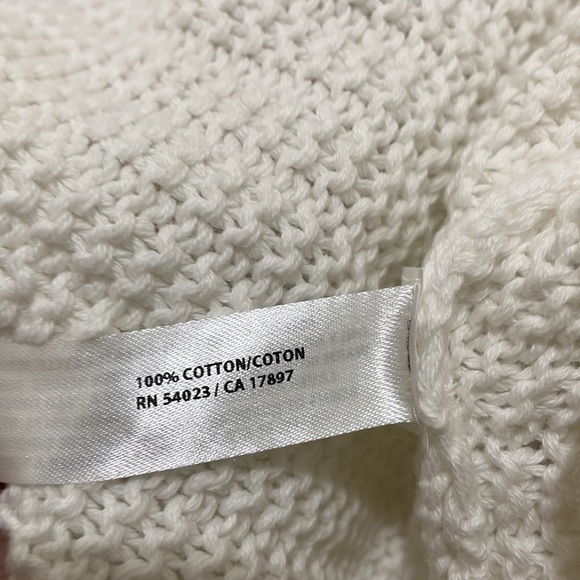 Old Navy white cotton bolero style cardigan (sz m) - Picture 4 of 8